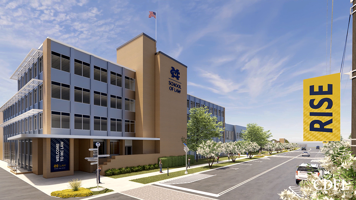 Front Rendering of Mississippi College School of Law