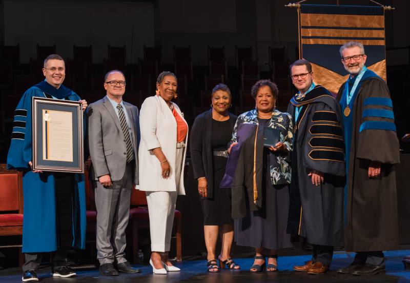 Civil Rights leader Medgar Wiley Evers receives posthumous honorary degree at MC Law Spring Commencement photo